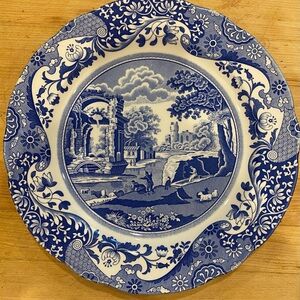 Set of 2 Blue and White Decorative Plates